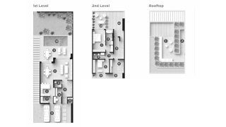 Villa floor plan, 3 bedrooms in Mutti Family Villas No. 11009